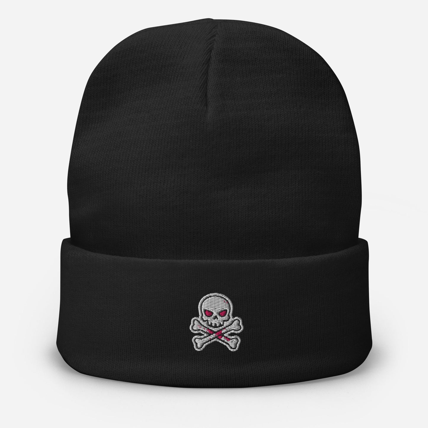 Jinx Skull Embroidered Beanie - Arcane Secret Shop
