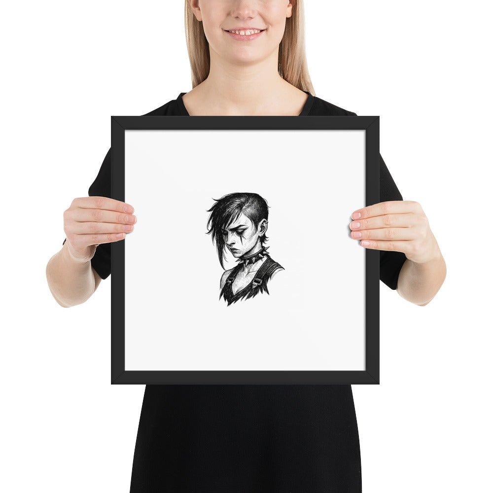 Framed Goth Vi Poster - Arcane Secret Shop