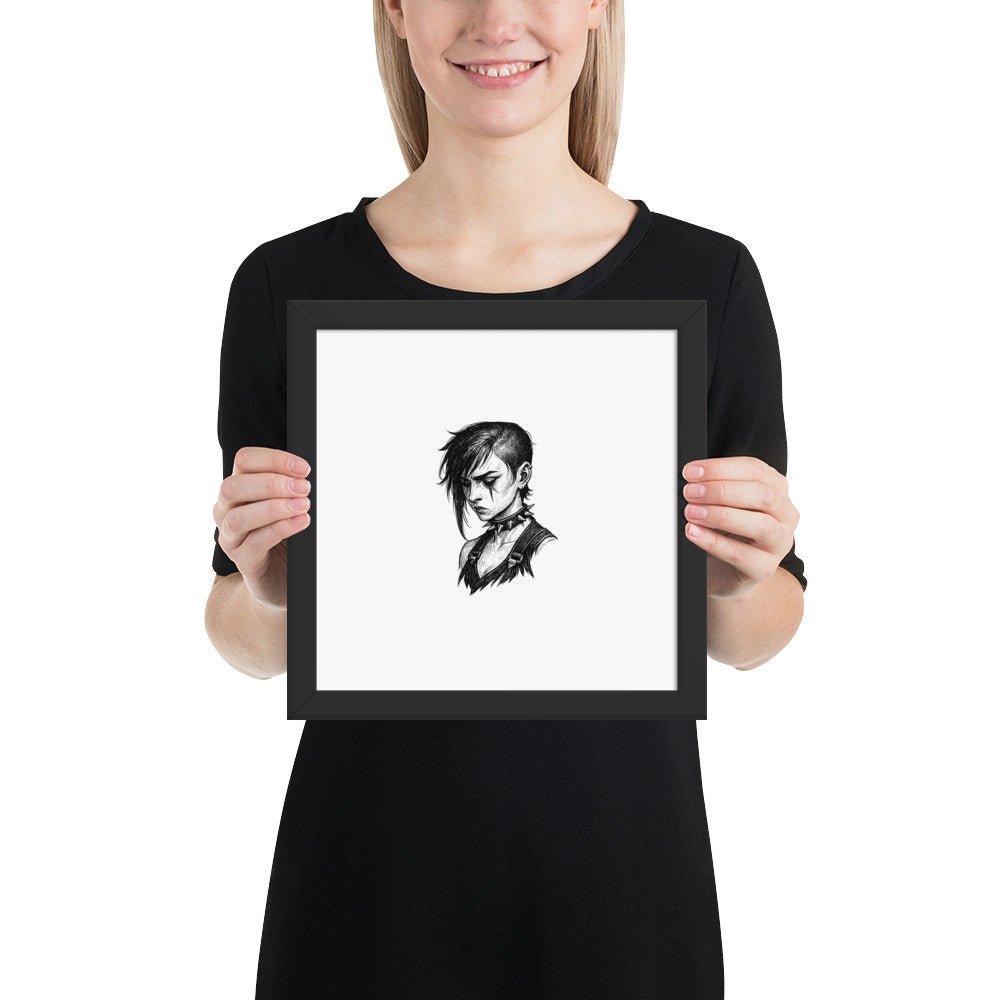 Framed Goth Vi Poster - Arcane Secret Shop