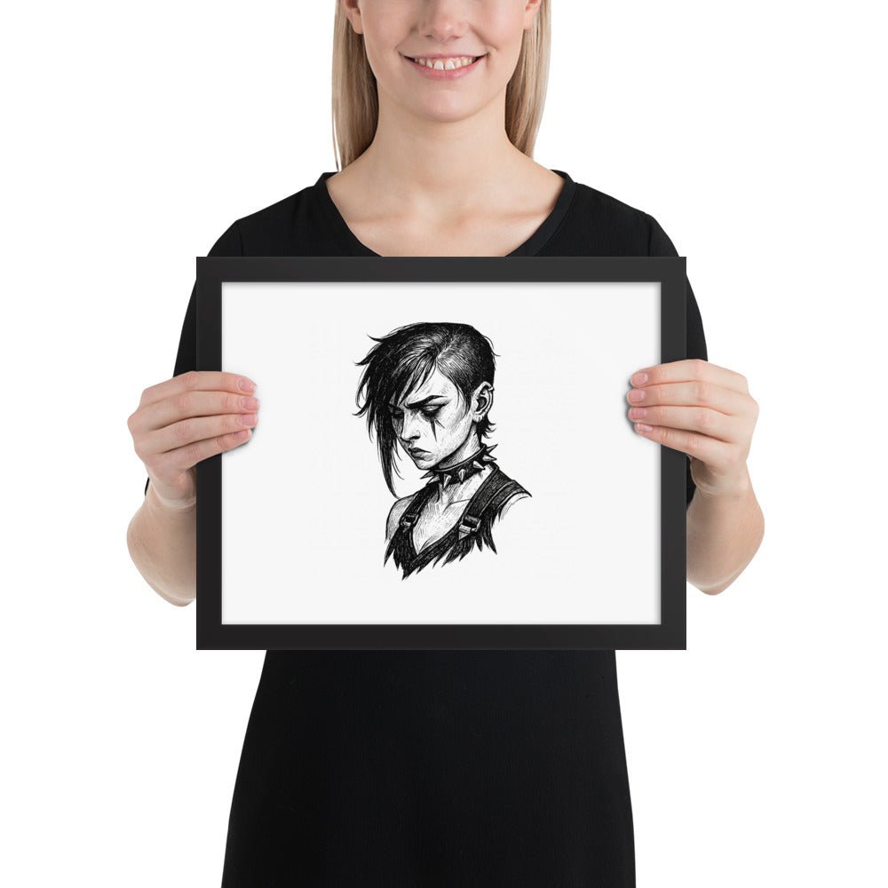 Framed Goth Vi Poster - Arcane Secret Shop