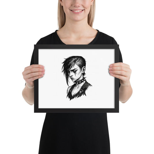 Framed Goth Vi Poster - Arcane Secret Shop