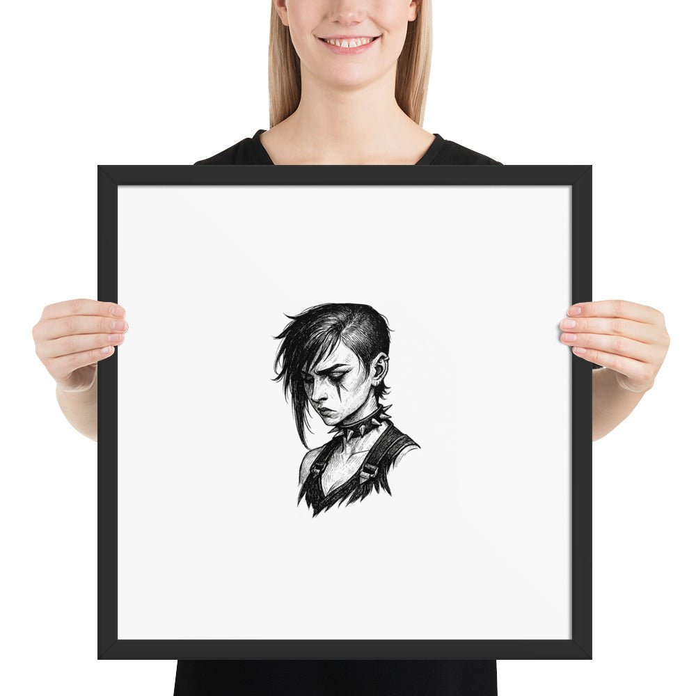 Framed Goth Vi Poster - Arcane Secret Shop
