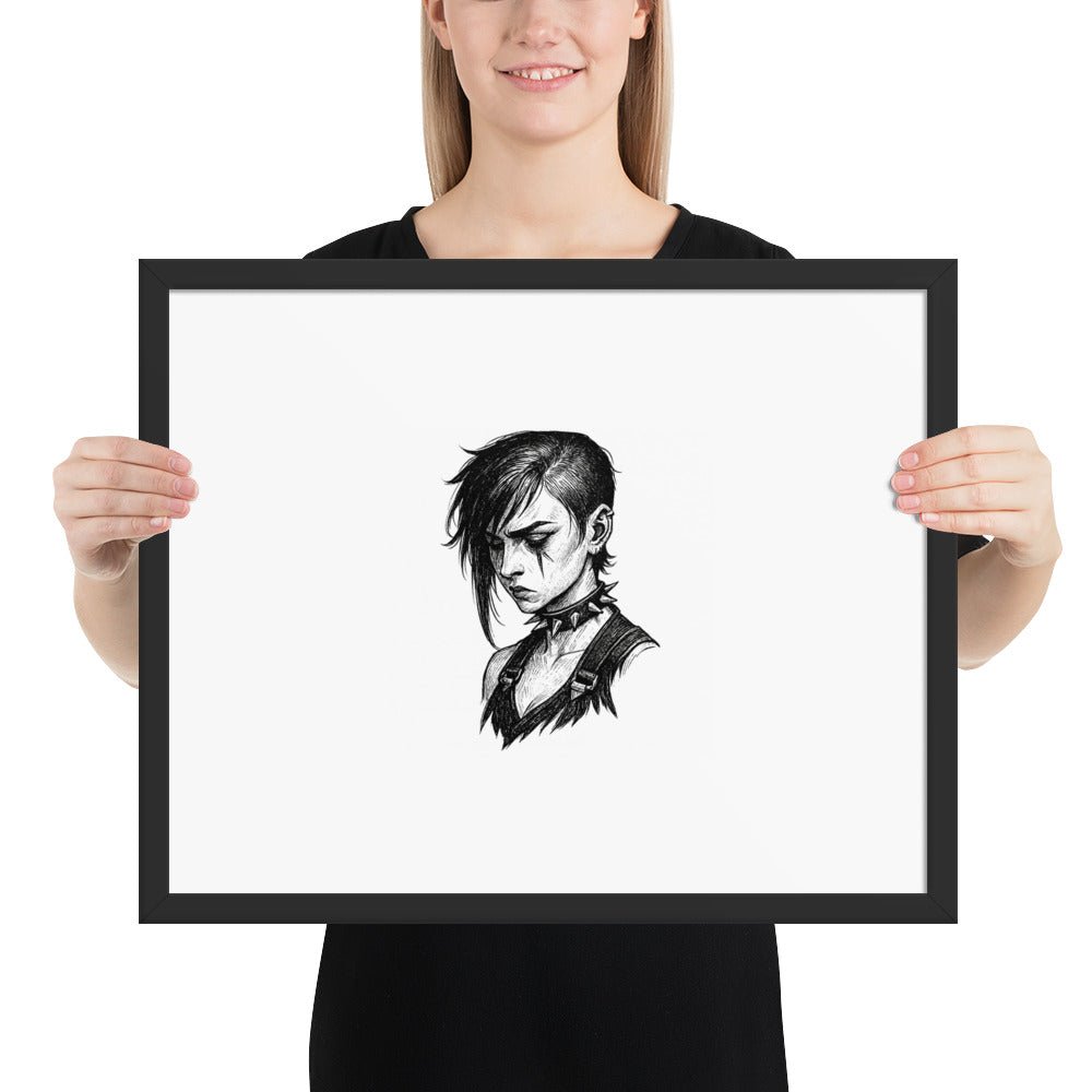 Framed Goth Vi Poster - Arcane Secret Shop