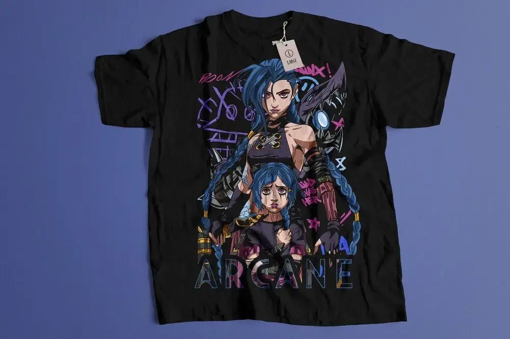 Jinx Arcane Unisex T-Shirt Oversized - Arcane Secret Shop