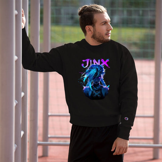 Jinx Men’s Champion Brand Sweatshirt - Arcane Secret Shop
