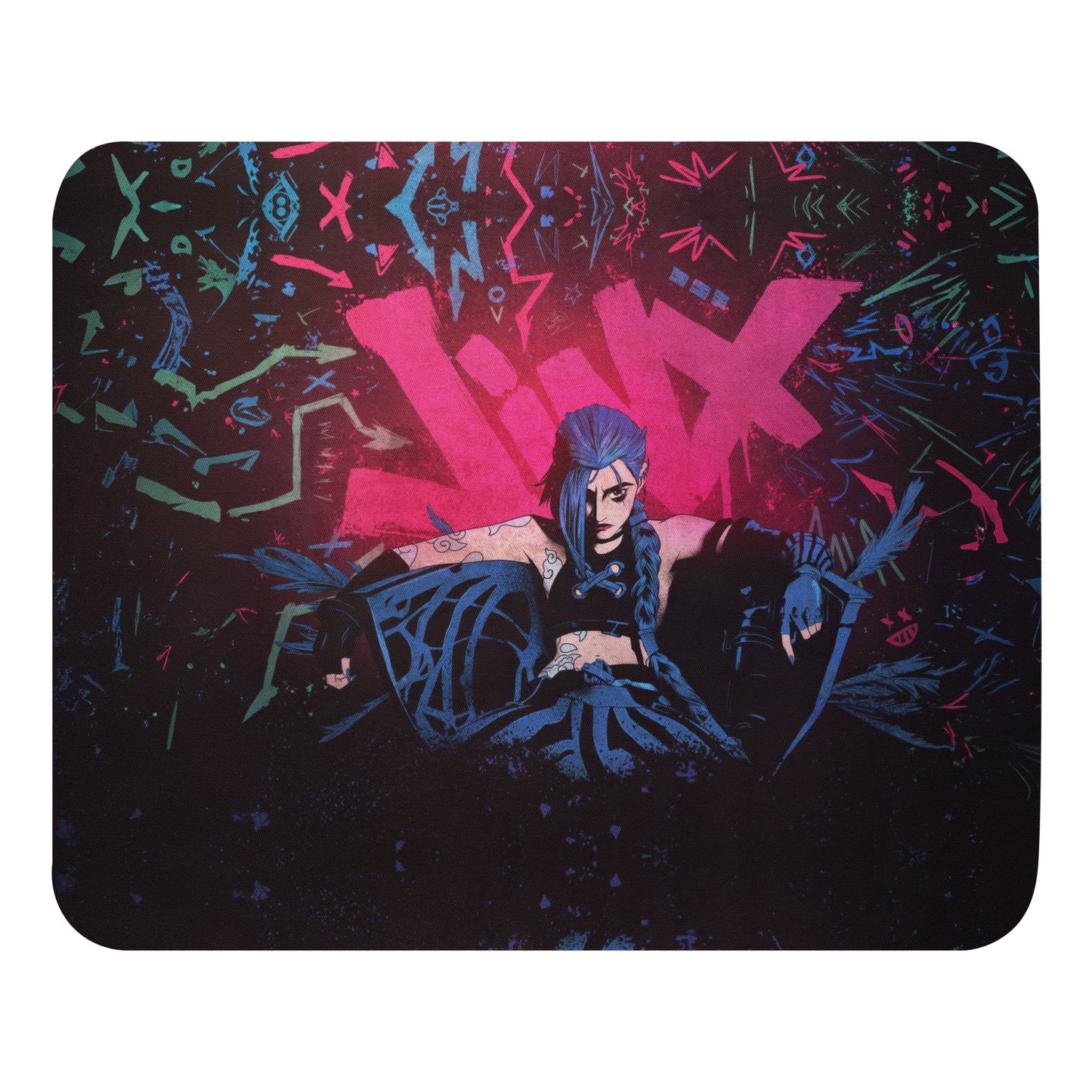 Jinx Neon Edition Mouse pad - Arcane Secret Shop