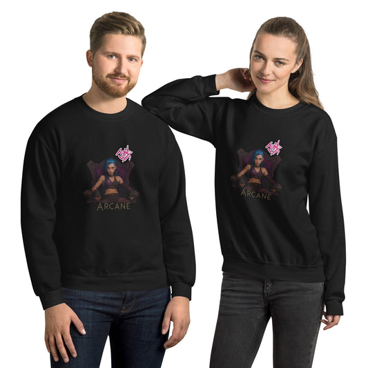 Unisex Chaos Jinx Sweatshirt - Arcane Secret Shop